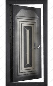 Дверь сейфовая стальная БАСТИОН-5 с системой запирания от Gorilla, внутренний двусторонний засов Abloy (вид изнутри)