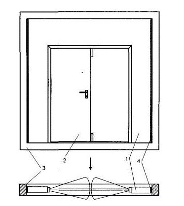 Рис. 4 
Конструкция двери в гибком фрагменте ограждающей конструкции
