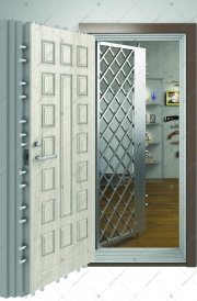 Дверь сейфовая стальная с сейфовой системой запирания БАСТИОН-9