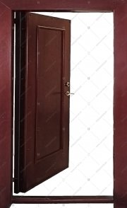 Дверь стальная входная ЭЛИТ-2К. Панель из массива дуба с шпонированной филёнкой и раскладками