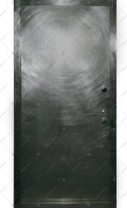 Дверь стальная входная ЭЛИТ-2К. Панель из нержавейки, ошкуренная по специальному эскизу (вид изнутри)