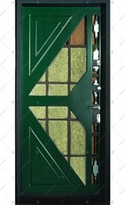Дверь стальная входная МиниЛюкс. Панель на основе МДФ демонстрационная с вырезами