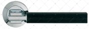 Дверная ручка Linea Cali ELLE CR-NE (хром глянцевый+чёрный)