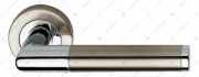 Дверная ручка Linea Cali KARINA CR-NS (никель матовый + хром глянцевый)