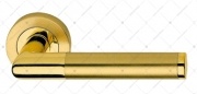 Дверная ручка Linea Cali KARINA OT (латунь глянцевая + латунь матовая)