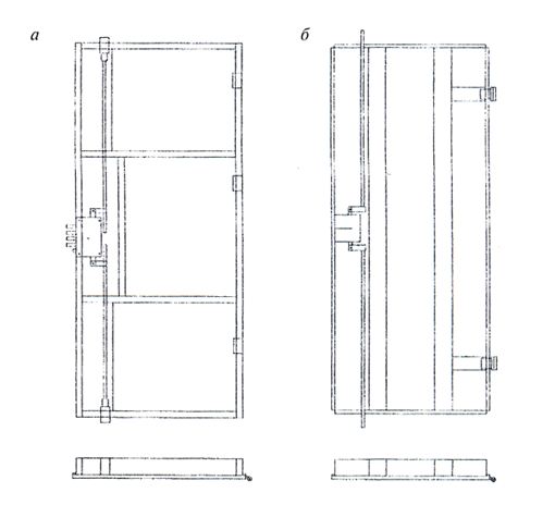 Рис. 6 Примеры конструкций дверных полотен