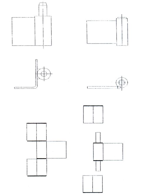 Рис. Б.2 
Примеры дверных петель