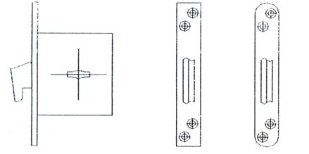 Рис. 
Б.4 Пример замка с крюкообразным засовом