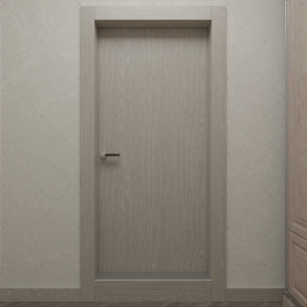 Скрытая дверь "Клитий" СуперЛюкс с панелью из шпонированного МДФ