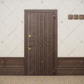 Входная взломостойкая стальная дверь "Гимнастика"  БАСТИОН-1