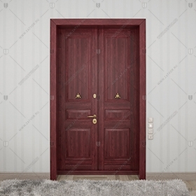 Дверь двустворчатая входная стальная "Метида" БАСТИОН-2