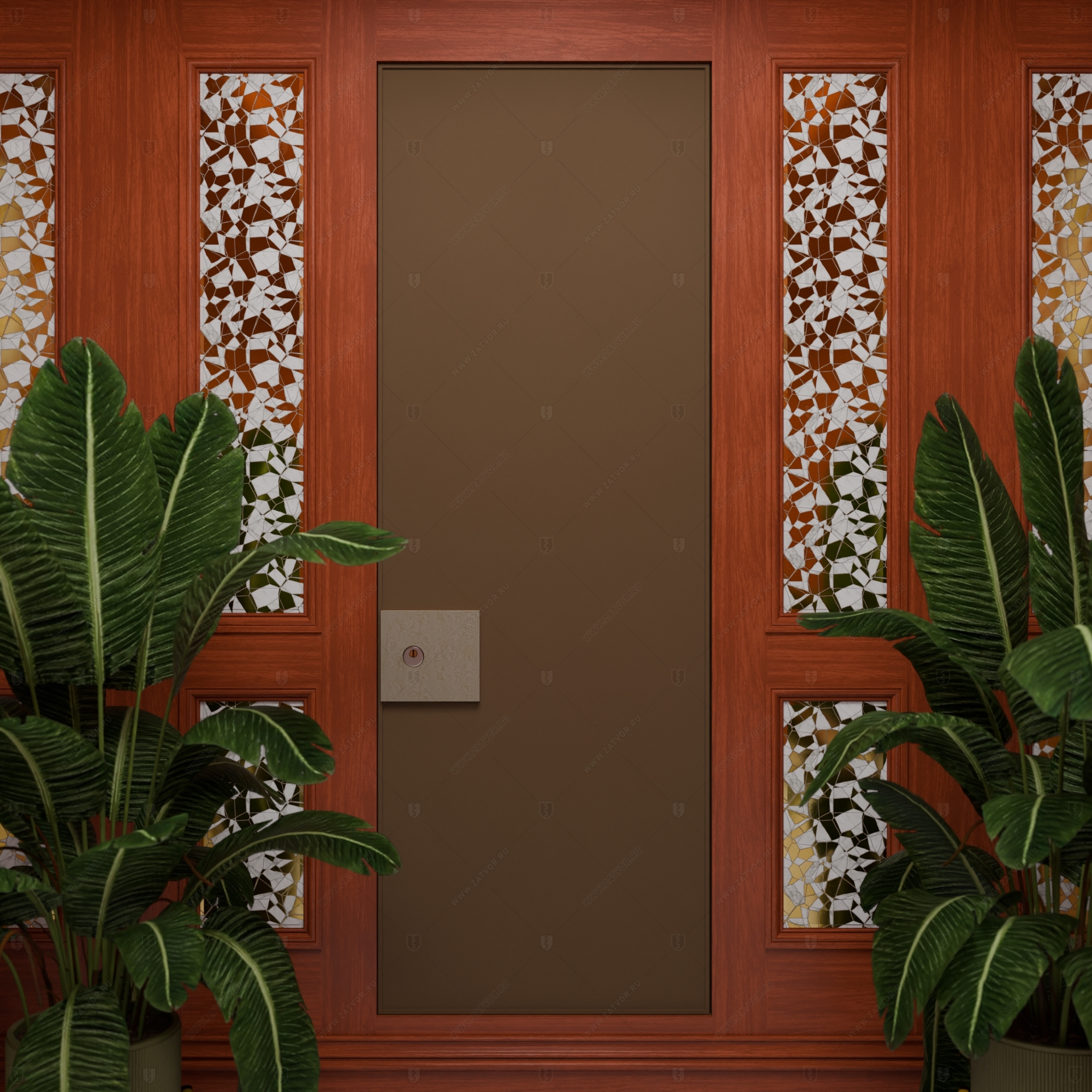 Скрытая (потайная) дверь "Электра" БАСТИОН-1 с технологической облицовкой_2