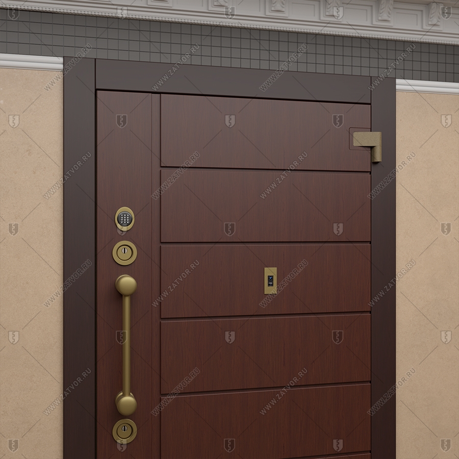 Пожаростойкая бронированная входная дверь "Элент" БАСТИОН-3 BR4 EIS60_10