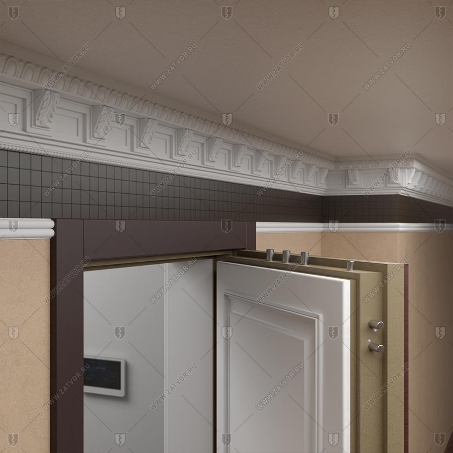 Пожаростойкая бронированная входная дверь "Элент" БАСТИОН-3 BR4 EIS60_11