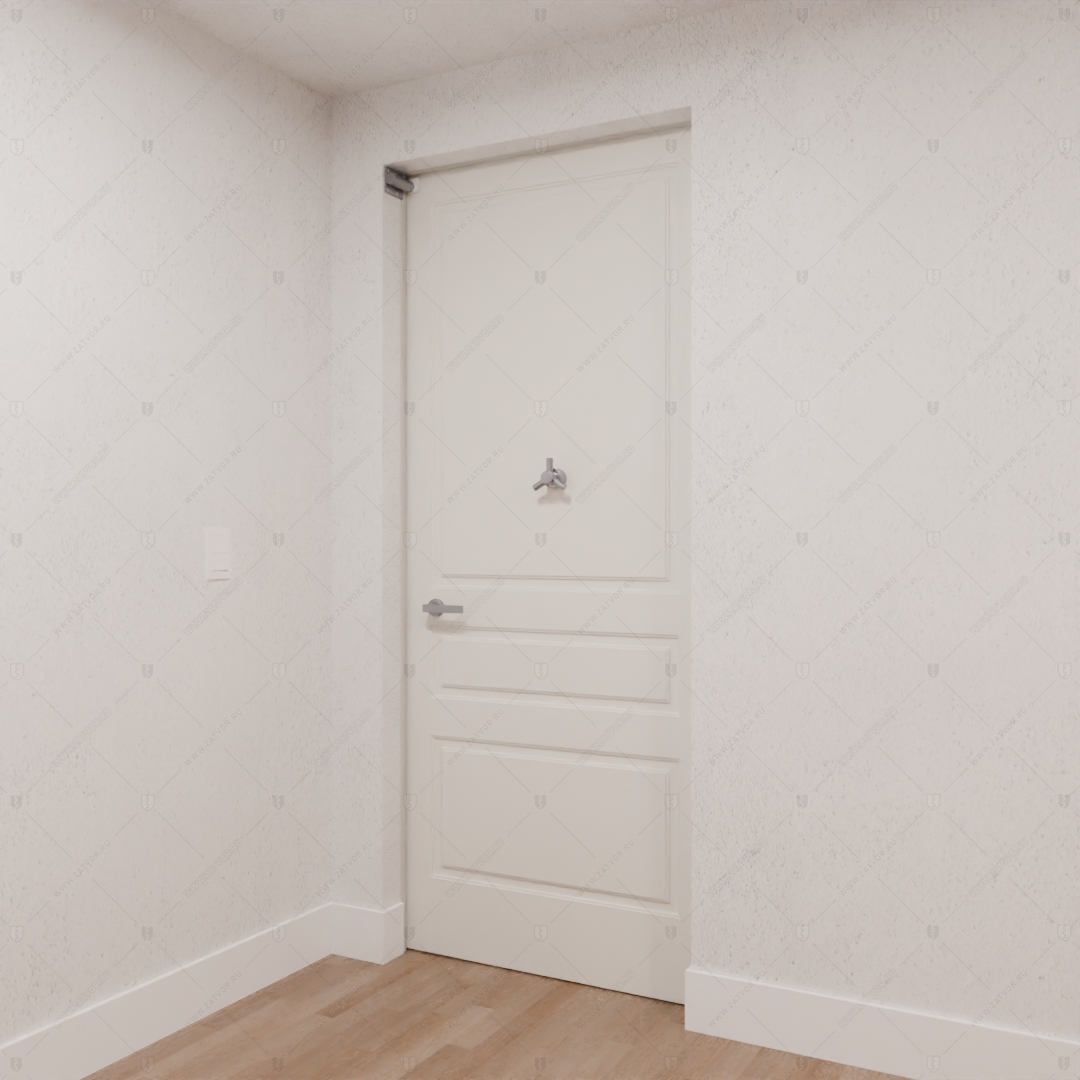 Скрытая дверь "Эос" БАСТИОН-1 с панелью в виде зеркала_5