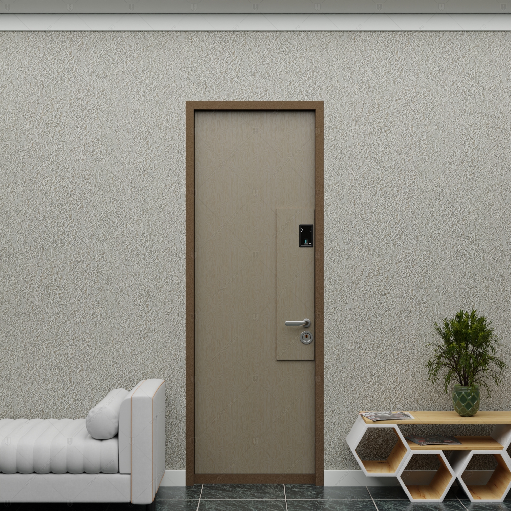 Взломостойкая входная дверь "Евримедонт" БАСТИОН-1 без облицовки_3