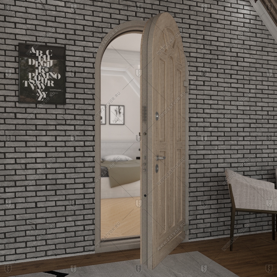 Арочная входная дверь "Климена" БАСТИОН-2_6