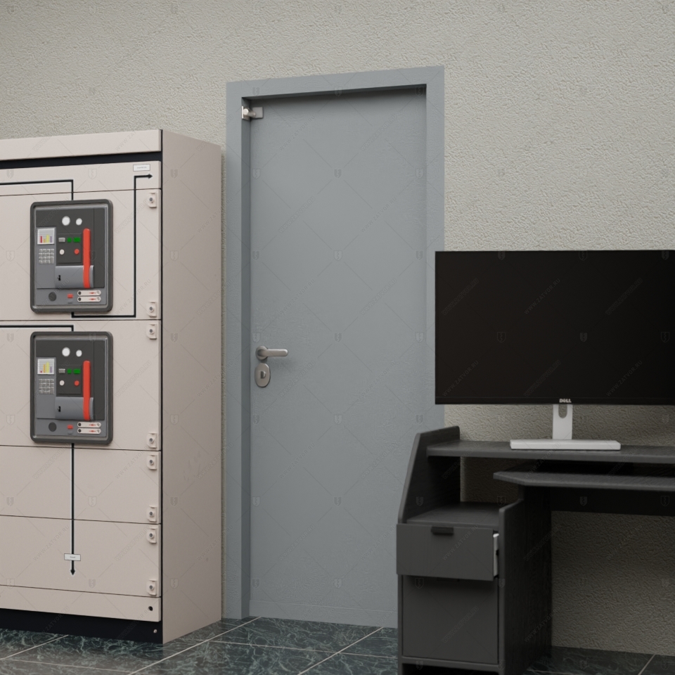 Скрытая дверь "Тоон" СуперЛюкс с панелью в виде шкафа_7