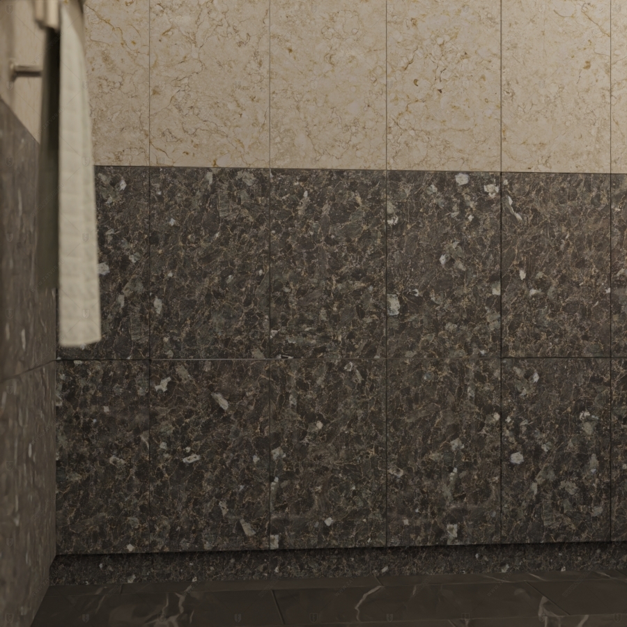 Скрытая (потайная) бронированная дверь "Кронос" БАСТИОН-3 с наружной панелью из керамической плитки_12