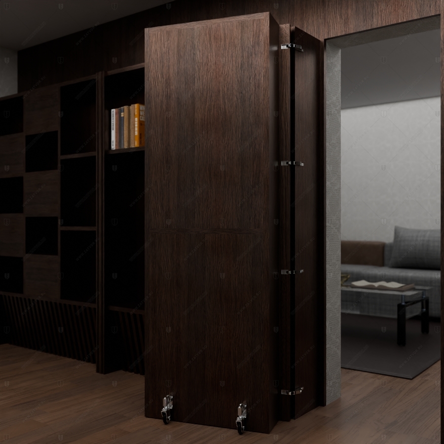 Шкаф распашной на колесах в составе мебельной "стенки"_4