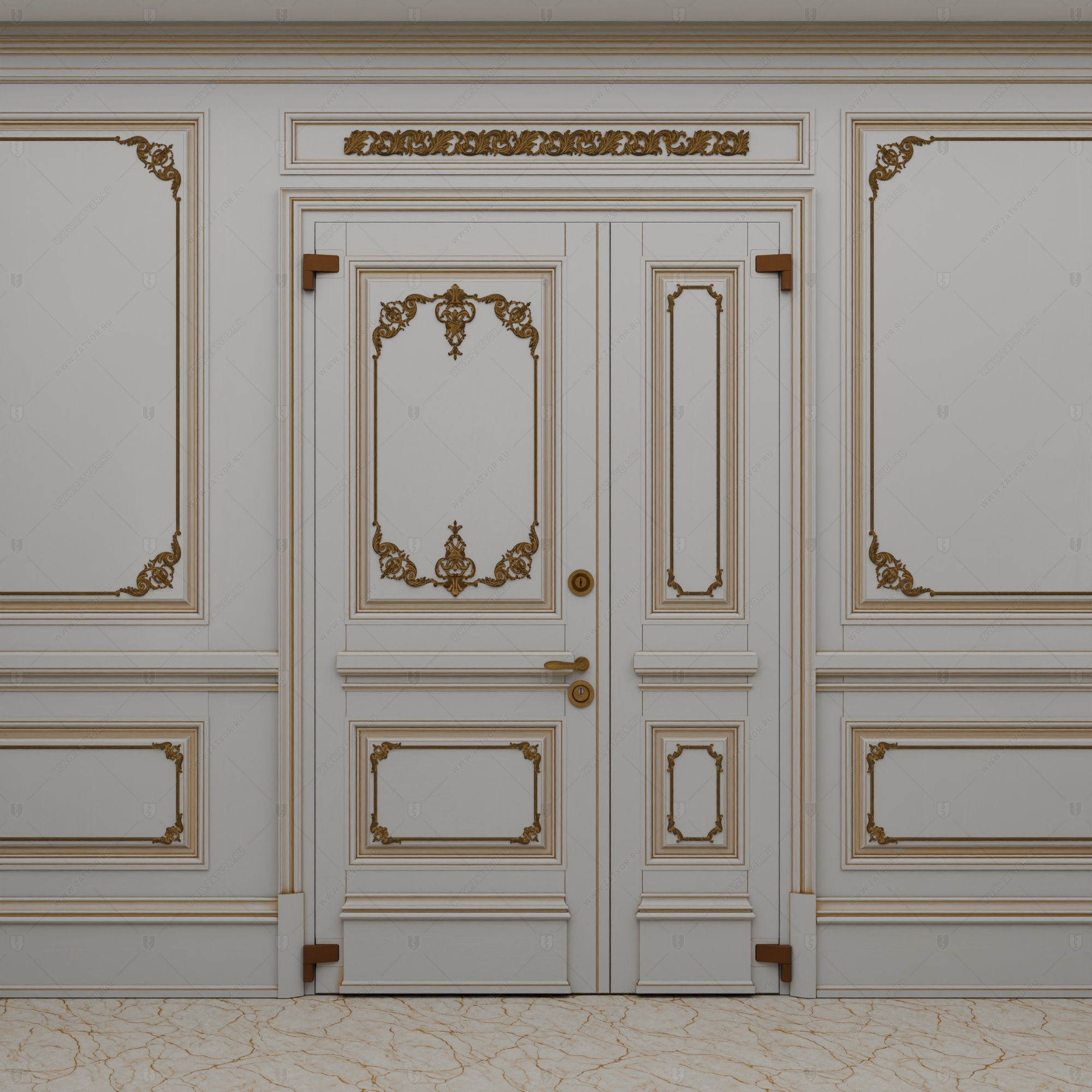 Двустворчатая пулестойкая входная дверь "Илиада" БАСТИОН-3 BR4_2