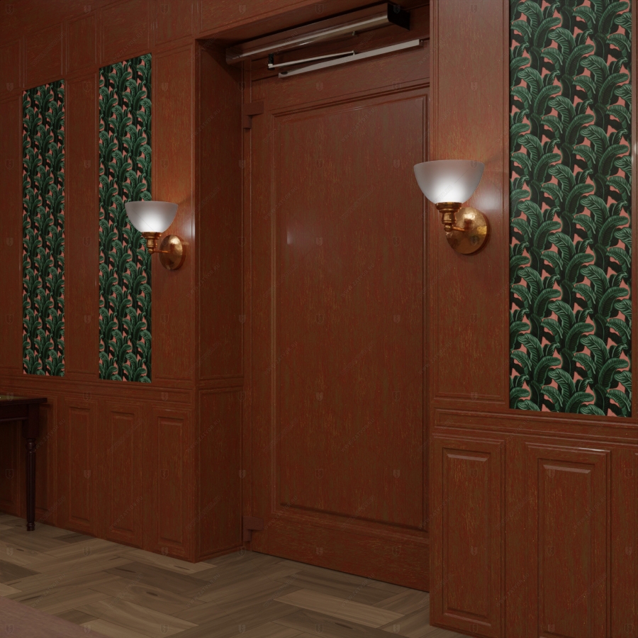 Скрытая дверь "Зеве" СуперЛюкс с панелью в виде книжного шкафа_5