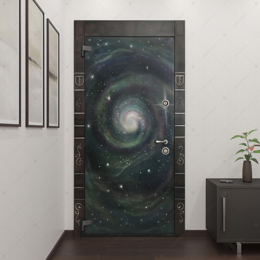 Входная стальная дверь БАСТИОН-2 с аэрографией_2