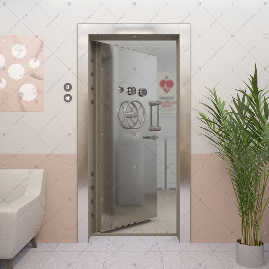 Взломостойкая внутренняя бронированная сейфовая дверь БАСТИОН-3 BR4 "Абес"_6