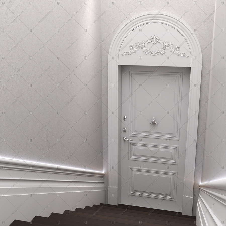 Бронированная арочная входная дверь "Фон" БАСТИОН-3 BR4 _5