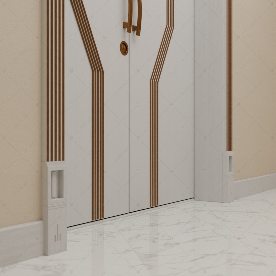 Двустворчатая пулестойкая входная дверь "Фракия" БАСТИОН-3 EIS60_9