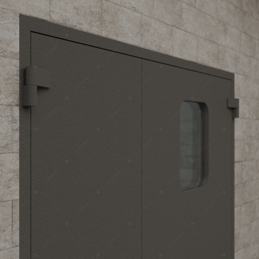 Двустворчатая входная дверь "Гиперион" БАСТИОН-1_8