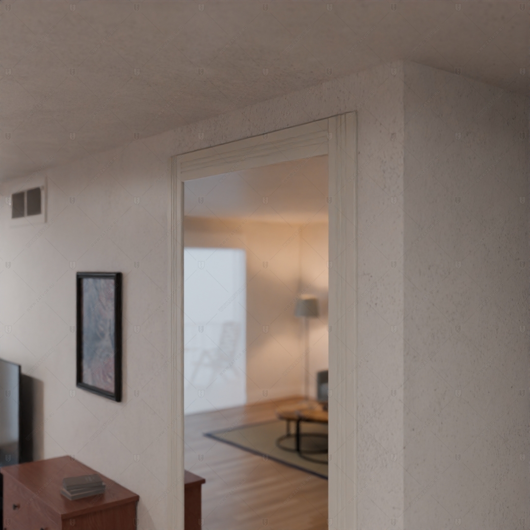 Скрытая дверь "Эос" БАСТИОН-1 с панелью в виде зеркала_9