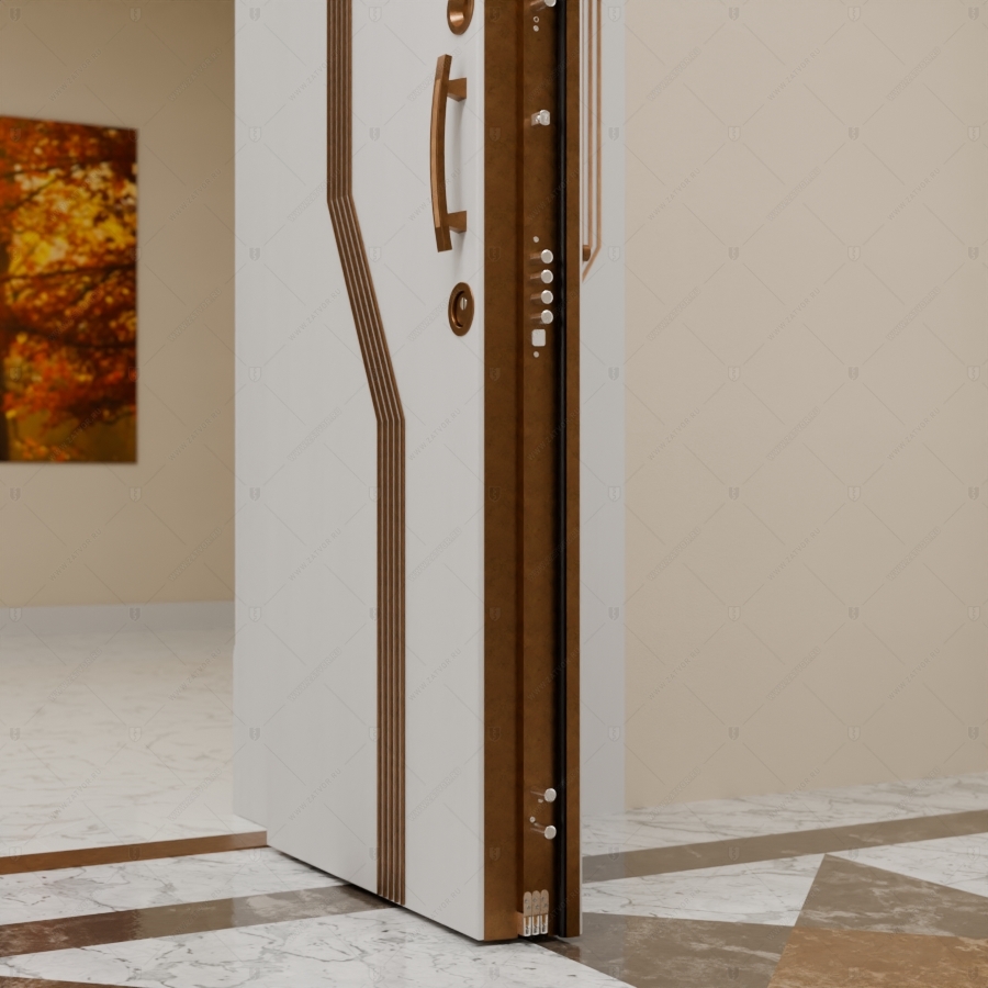 Двустворчатая пулестойкая входная дверь "Фракия" БАСТИОН-3 EIS60_11