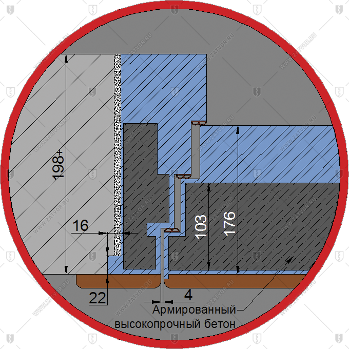 Пулестойкая стальная входная дверь БАСТИОН-6 (левые петли)_2