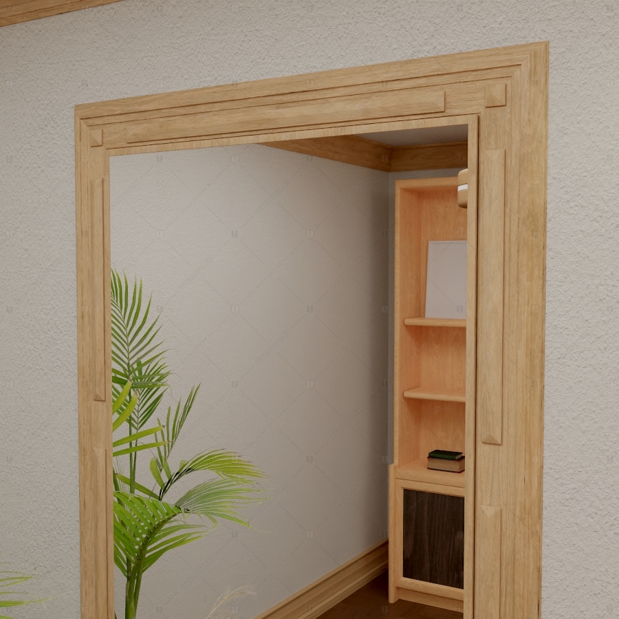 Комплект из двух дверей: Внутренняя дверь "Тифей" БАСТИОН-3 и скрытая дверь "Фита" СуперЛюкс с наружной панелью из зеркала_10