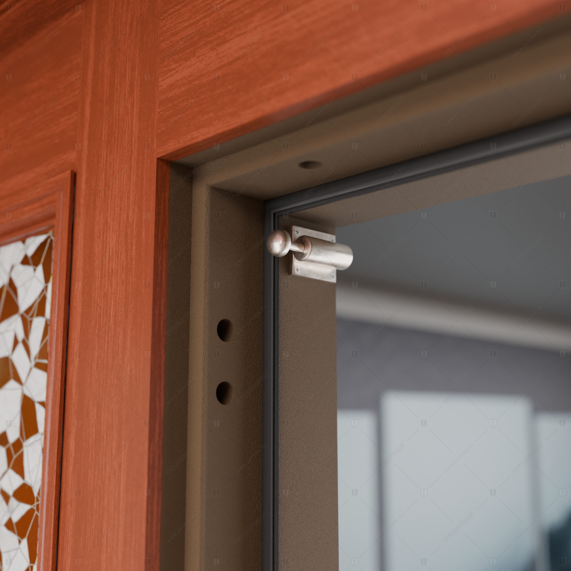 Скрытая (потайная) дверь "Электра" БАСТИОН-1 с технологической облицовкой_9