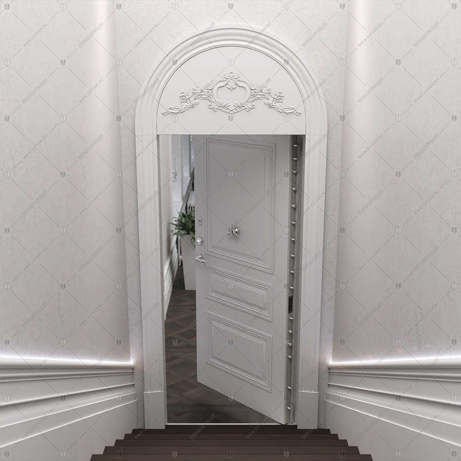 Бронированная арочная входная дверь "Фон" БАСТИОН-3 BR4 _7