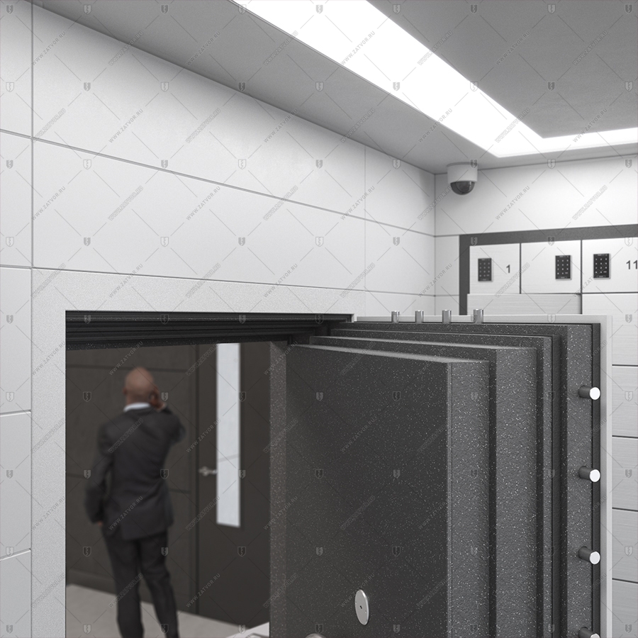 Внутренняя взломостойкая пожаростойкая сейфовая дверь "Перс" БАСТИОН-6 EIS60_13