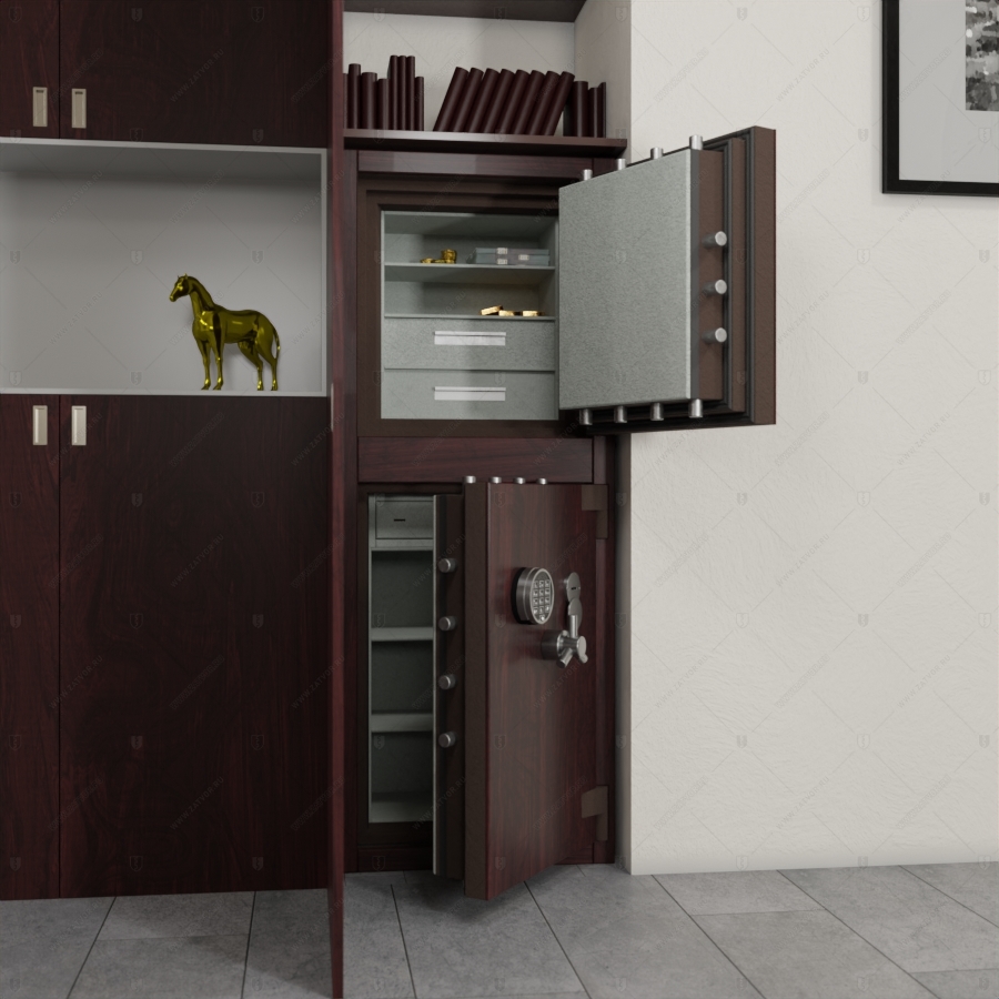 Комплект из двух сейфов: Пожаростойкий взломостойкий сейф БАСТИОН-5 "Диес" и пожаростойкий взломостойкий сейф БАСТИОН-1 "Веспер"_9