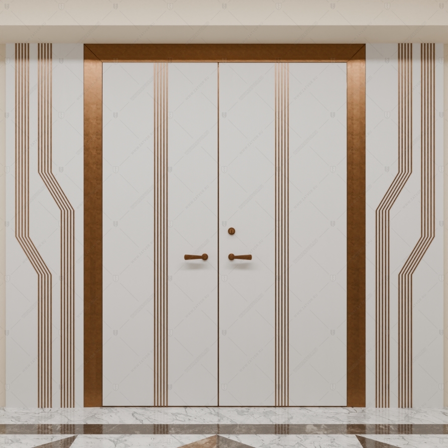 Двустворчатая пулестойкая входная дверь "Фракия" БАСТИОН-3 EIS60_3