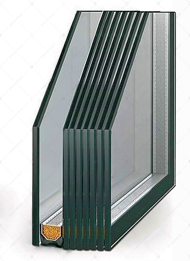 Стеклопакет в составе двери бронированный BR4