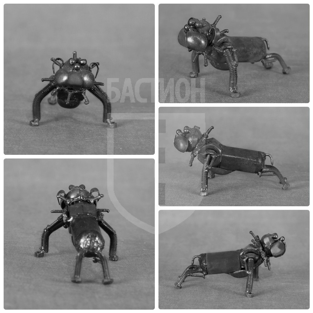 Металлическая декоративная фигурка "Злая собака"_0