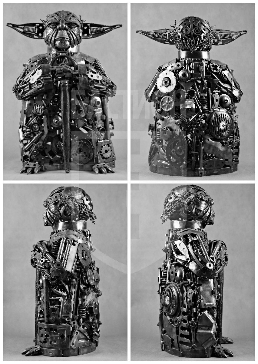 Металлическая декоративная фигурка "Йода"_0