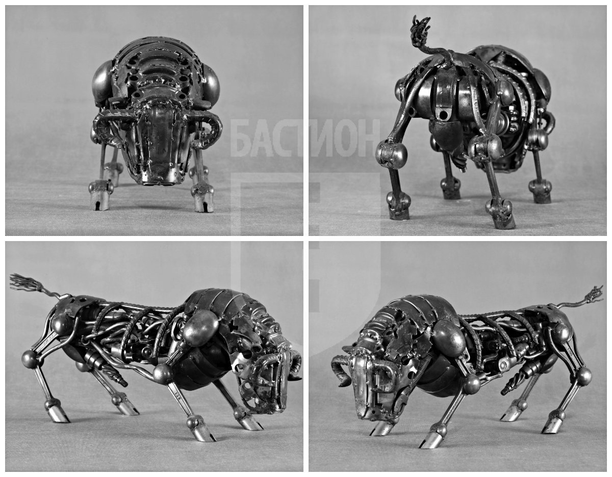 Металлическая декоративная фигурка "Бык"_0