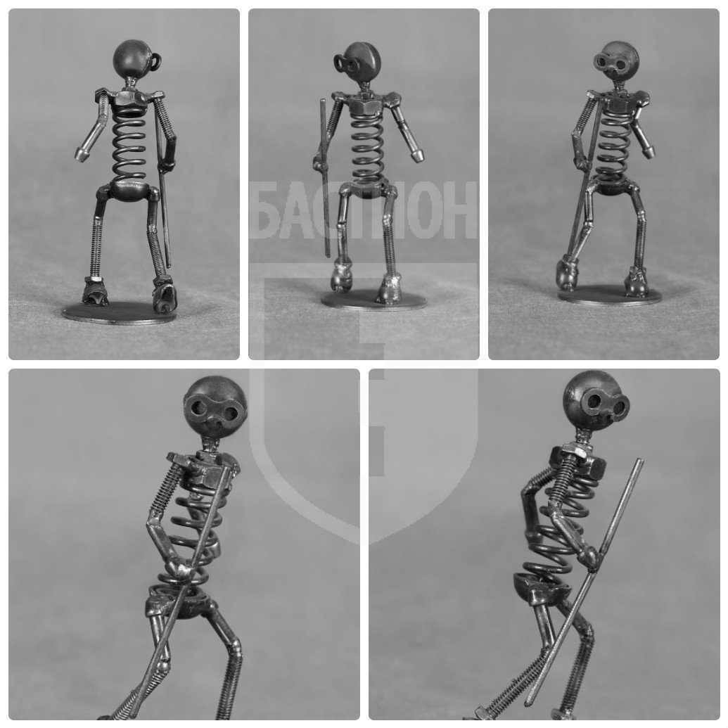 Металлическая декоративная фигурка "Бильярдист"_0