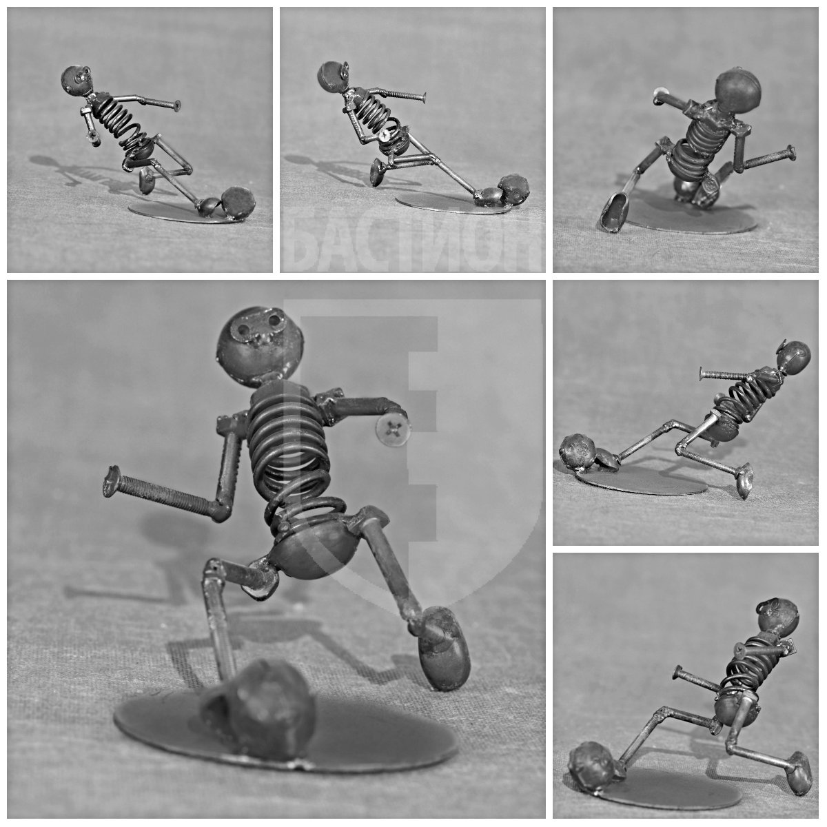 Металлическая декоративная фигурка "Футболисты"_0