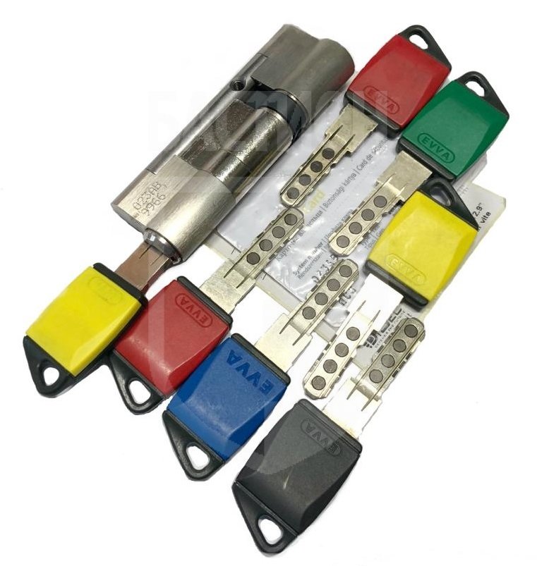 Цилиндр EVVA MCS 61/31 - 6 ключей