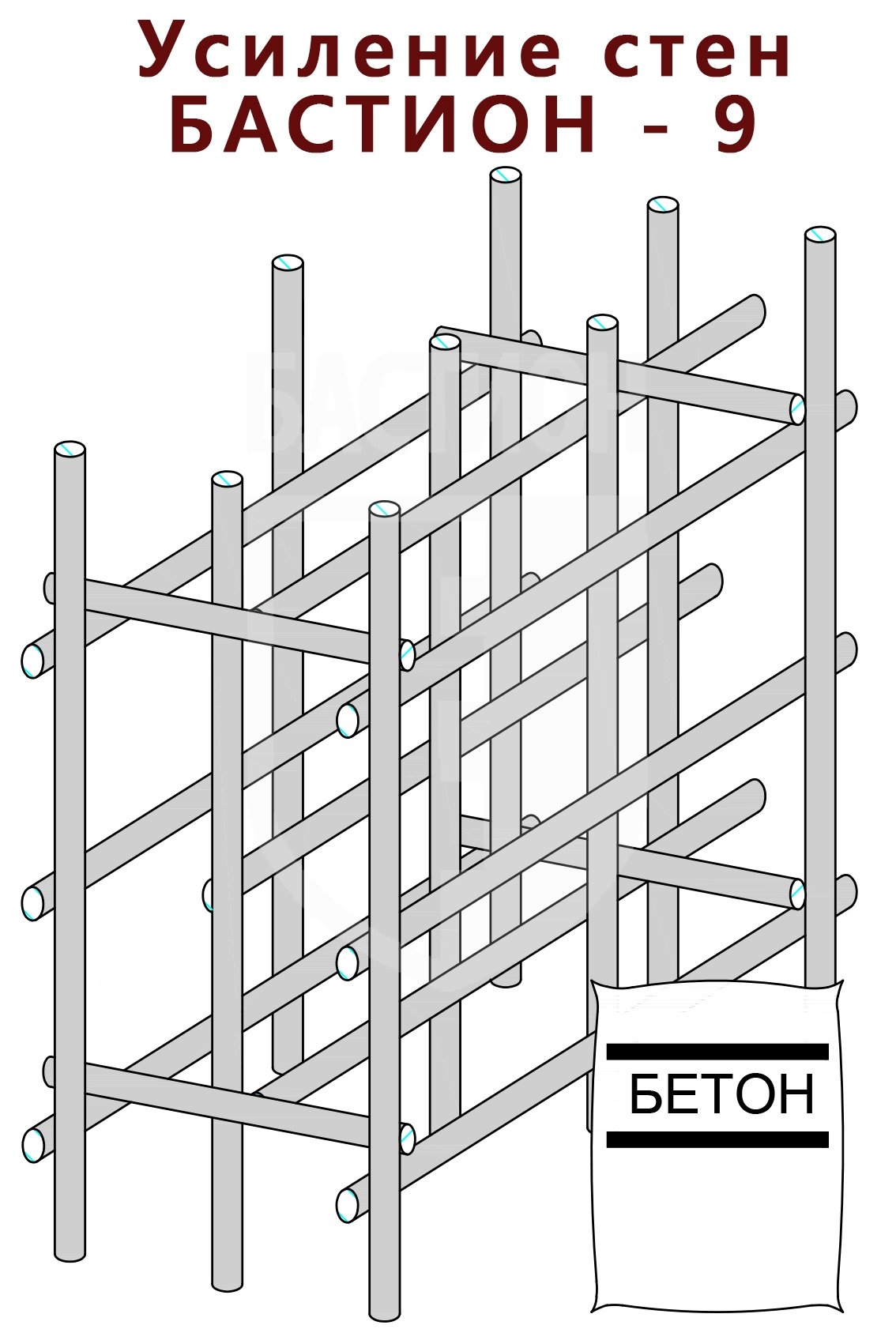 Комплект для усиления стен категории БАСТИОН-9_0