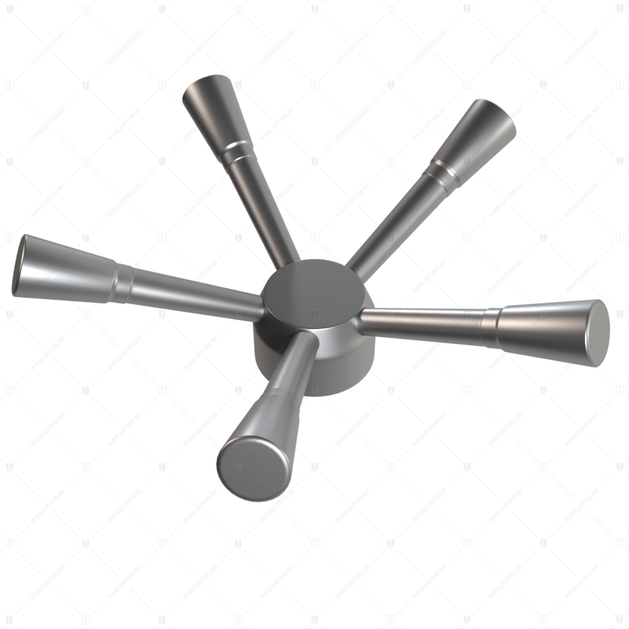 Поворотный точеный пятилепестковый штурвал 5л-272