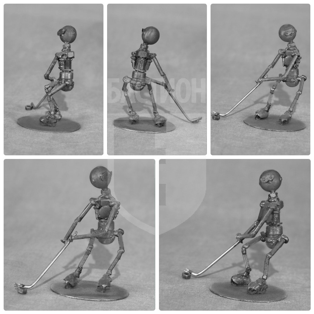 Металлическая декоративная фигурка "Хоккей"_0